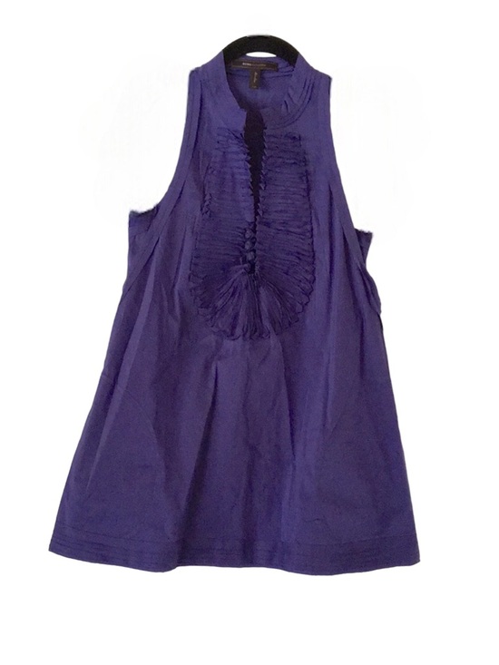 BCBGMaxAzria Tops - 💜BCBGMAXAZRIA Artistic Purple Layered Blouse💜